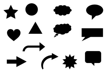 Poster - set of graphic elements for designs