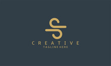 Luxury S Letter Logo Design. Modern Minimalistic Creative S Letter Initial Icon Vector Template. Premium Logo With Golden Design. Elegant Corporate Identity.