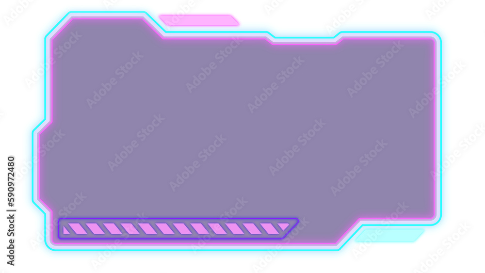 Abstract HUD display infographic sci-fi futuristic frame information ...