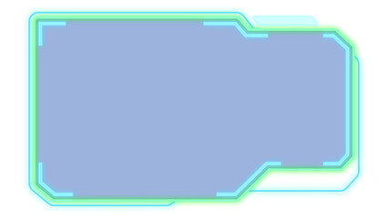 Wall Mural - abstract hud display infographic sci-fi futuristic frame information