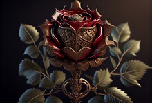 Tudor Dynasty Rose. Generative AI