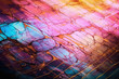 Abstract Futuristic Metallic Multicolored Background. Generative AI