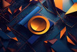 © ADDICTIVE STOCK - Abstract Futuristic Metallic Multicolored Background. Generative AI