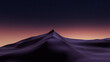 © RocknRoller Studios - Desert Landscape with Sand Dunes and Warm Gradient Starry Sky. Peaceful Contemporary Wallpaper.