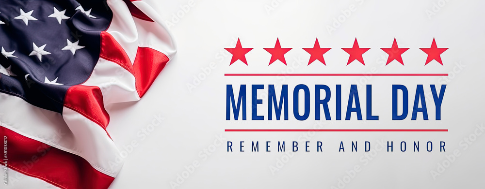 Memorial Day - Honoring All Who Served Text Over White Wall Texture ...