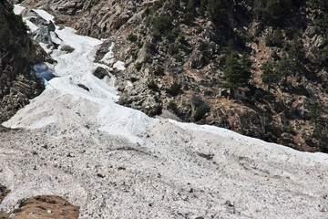 Canvas Print - The glacier of Kalam valley in Himalayas, Pakistan