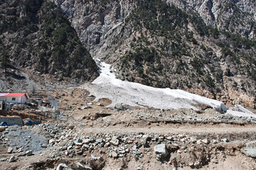 Canvas Print - The glacier of Kalam valley in Himalayas, Pakistan