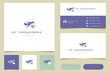 © Mariia - Air transportation logo design with editable slogan. Branding book and business card template.