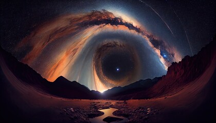 Wall Mural - milky way stars at night