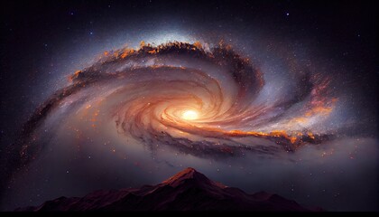 Wall Mural - milky way stars at night