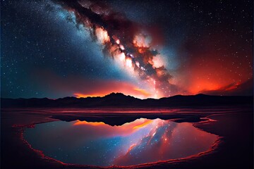 Wall Mural - milky way stars at night