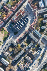 Wall Mural - Aerial view over the city center