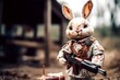 Warrior Easter Bunny