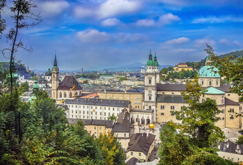 Sticker - Historic center of Salzburg, Austria