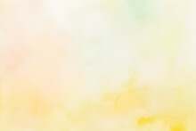Yellow Watercolor Abstract Background With Bokeh
