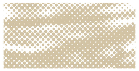 Canvas Print - brown halftone dots