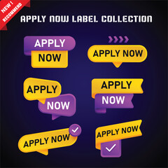 Wall Mural - apply now label collection