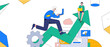 © Lyn Lee - Business people working in flat vector concept operation hand drawn illustration