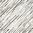 Oblique grunge ink lines vector background. Monochrome damaged esndless structure. Trendy seamless pattern with grungy lines.