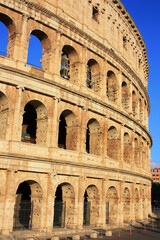 Wall Mural - Stone walls of the ancient Colosseum in Rome