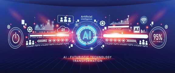 artificial intelligence and data science icon element design. vector illustration