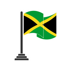 Jamaica flags icon set, Jamaica independence day icon set vector sign symbol