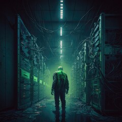 Data center in an apocalyptic zombie world