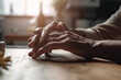 © Franziska - close-up of the intertwined hands of an elderly couple at home