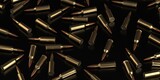 Fototapeta Abstrakcje - Gun rifle bullets or ammo