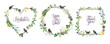 © VETOCHKA - Floral summer frames set with birds. Floral frames collection for wedding invitation, posters, save the date, greeting card.