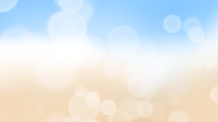 Wall Mural - abstract summer background with light bokeh ,with copy space for text , color smooth illustration