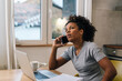 © cherryandbees - A pretty multiracial businesswoman is having a phone call