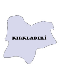 Wall Mural - Discover Kırklareli Province's Regions with a Clear Vector Map