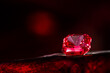 Red sapphire stone