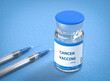 Bottle of Vaccine, treatment of Cancer