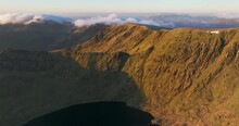 Aerial Shot Of Helvellyn And Red Tarn