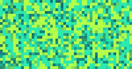 Wall Mural - animated multicolored pixel background. 4k resolution abstract pixel motion design transition. pixel