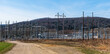 The Warren Electric Substation on State Route 6 in Starbrick, Pennsylvania, USA on a sunny spring day