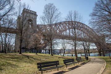 Canvas Print - Bench in the park 
