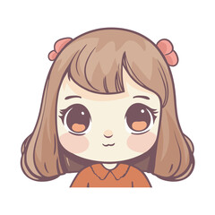 Sticker - chibi girl character