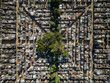 Beautiful aerial view to Recoleta Cemetery in Buenos Aires