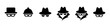Spy icon vector or incognito icon, logo illustration 10 eps.
