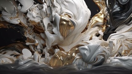 Wall Mural - Abstract oil painted background. Gradient mix oil paint. Texture paint. generative ai