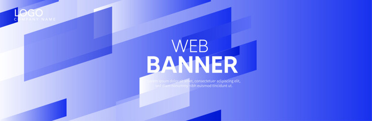 abstract background with lines, Blue banner