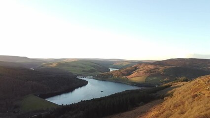 Canvas Print - Bamford Edge beautiful sunset , National Park Peak District England, UK.