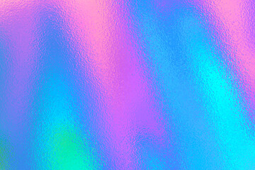 Wall Mural - High saturate holographic rainbow foil texture background vector for web use.	