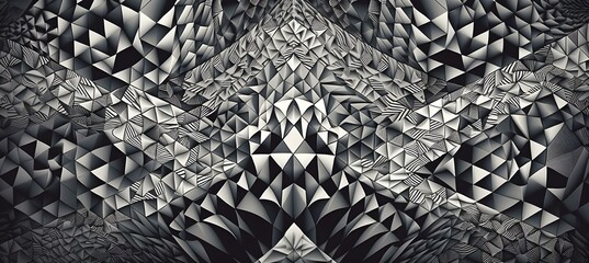  modern intricate shapes geometric wallpaper --Generative AI