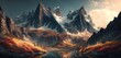 Gorgeous alpine scenery Generative AI