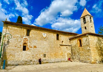 Wall Mural - Tourrettes-sur-Loup village in the mountains in the south of France