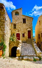 Wall Mural - Tourrettes-sur-Loup village in the mountains in the south of France